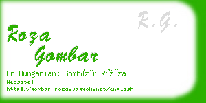 roza gombar business card